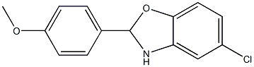 5-chloro-2-(4-methoxyphenyl)-2,3-dihydro-1,3-benzoxazole,,结构式