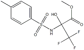 methyl 3,3,3-trifluoro-2-hydroxy-2-{[(4-methylphenyl)sulfonyl]amino}propanoate,,结构式