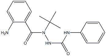 2-(2-aminobenzoyl)-2-(tert-butyl)-N-phenyl-1-hydrazinecarboxamide 结构式