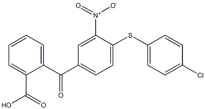  2-{4-[(4-chlorophenyl)thio]-3-nitrobenzoyl}benzoic acid