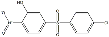 5-[(4-chlorophenyl)sulfonyl]-2-nitrophenol Struktur