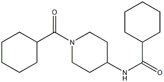 N1-[1-(cyclohexylcarbonyl)-4-piperidyl]cyclohexane-1-carboxamide 化学構造式