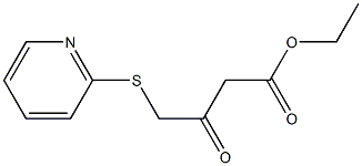 ethyl 3-oxo-4-(2-pyridylthio)butanoate 结构式