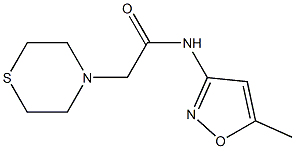 N1-(5-methylisoxazol-3-yl)-2-(1,4-thiazinan-4-yl)acetamide Struktur