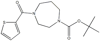 tert-butyl 4-(2-thienylcarbonyl)-1,4-diazepane-1-carboxylate,,结构式