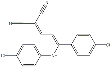  2-[3-(4-chloroanilino)-3-(4-chlorophenyl)prop-2-enylidene]malononitrile