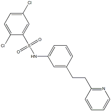 N1-{3-[2-(2-pyridyl)ethyl]phenyl}-2,5-dichlorobenzene-1-sulfonamide Structure