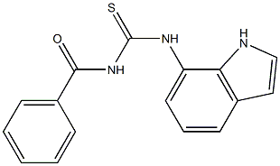 N-benzoyl-N'-(1H-indol-7-yl)thiourea,,结构式