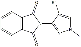 2-(4-bromo-1-methyl-1H-pyrazol-3-yl)-1H-isoindole-1,3(2H)-dione,,结构式