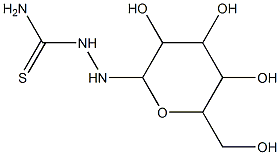 2-[3,4,5-trihydroxy-6-(hydroxymethyl)tetrahydro-2H-pyran-2-yl]hydrazine-1-carbothioamide,,结构式