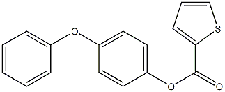 4-phenoxyphenyl thiophene-2-carboxylate Struktur