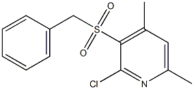 3-(benzylsulfonyl)-2-chloro-4,6-dimethylpyridine