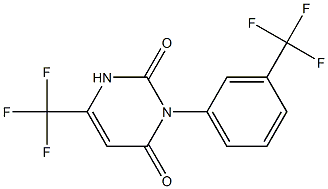 6-(trifluoromethyl)-3-[3-(trifluoromethyl)phenyl]-2,4(1H,3H)-pyrimidinedione|