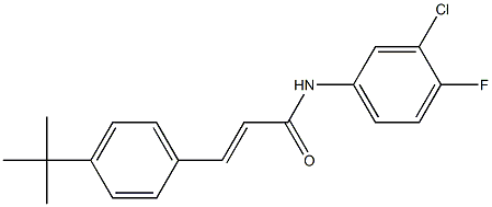 N1-(3-chloro-4-fluorophenyl)-3-[4-(tert-butyl)phenyl]acrylamide|