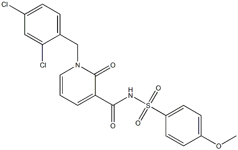 N-{[1-(2,4-dichlorobenzyl)-2-oxo-1,2-dihydro-3-pyridinyl]carbonyl}-4-methoxybenzenesulfonamide|