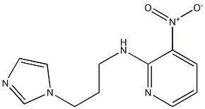 N2-[3-(1H-imidazol-1-yl)propyl]-3-nitropyridin-2-amine 化学構造式