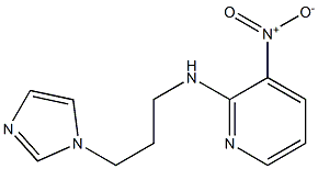 N2-[3-(1H-imidazol-1-yl)propyl]-3-nitropyridin-2-amine,,结构式