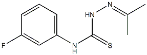  N1-(3-fluorophenyl)-2-(1-methylethylidene)hydrazine-1-carbothioamide