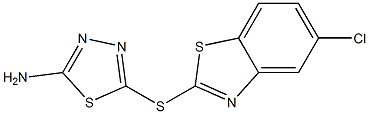 5-[(5-chloro-1,3-benzothiazol-2-yl)thio]-1,3,4-thiadiazol-2-amine