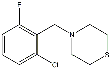 4-(2-chloro-6-fluorobenzyl)thiomorpholine,,结构式