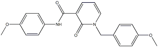 1-(4-methoxybenzyl)-N-(4-methoxyphenyl)-2-oxo-1,2-dihydro-3-pyridinecarboxamide Struktur