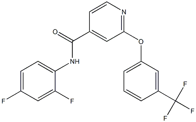 N-(2,4-difluorophenyl)-2-[3-(trifluoromethyl)phenoxy]isonicotinamide