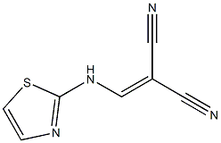 2-[(1,3-thiazol-2-ylamino)methylidene]malononitrile Struktur