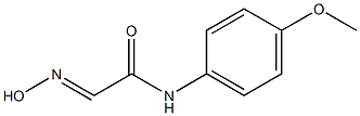 N1-(4-methoxyphenyl)-2-hydroxyiminoacetamide,,结构式