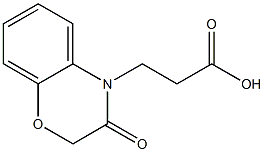 3-(3-oxo-2,3-dihydro-4H-1,4-benzoxazin-4-yl)propanoic acid Struktur
