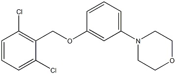 4-{3-[(2,6-dichlorobenzyl)oxy]phenyl}morpholine Struktur