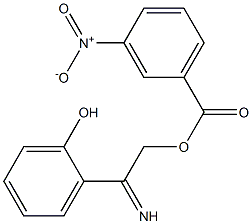 2-{[(3-nitrobenzoyl)oxy]ethanimidoyl}phenol Struktur