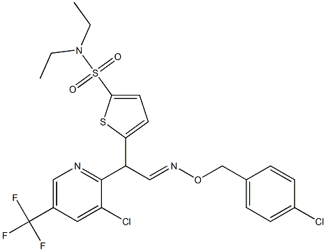 5-{2-{[(4-chlorobenzyl)oxy]imino}-1-[3-chloro-5-(trifluoromethyl)-2-pyridinyl]ethyl}-N,N-diethyl-2-thiophenesulfonamide