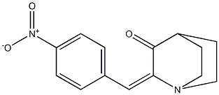 2-(4-nitrobenzylidene)quinuclidin-3-one Structure