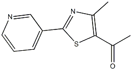 1-[4-methyl-2-(3-pyridinyl)-1,3-thiazol-5-yl]-1-ethanone 结构式