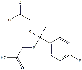  2-{[1-[(carboxymethyl)thio]-1-(4-fluorophenyl)ethyl]thio}acetic acid