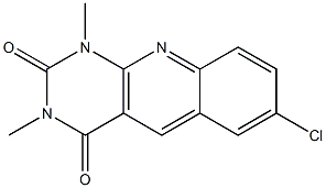 7-chloro-1,3-dimethyl-1,2,3,4-tetrahydropyrimido[4,5-b]quinoline-2,4-dione,,结构式