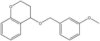 4-[(3-methoxybenzyl)oxy]chromane 化学構造式