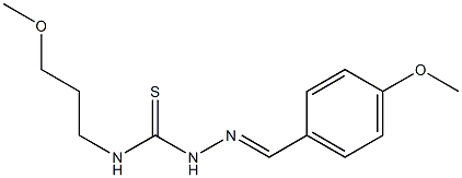 N1-(3-methoxypropyl)-2-(4-methoxybenzylidene)hydrazine-1-carbothioamide Structure