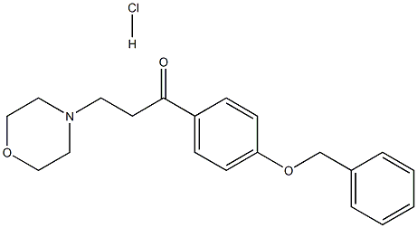 1-[4-(benzyloxy)phenyl]-3-morpholinopropan-1-one hydrochloride,,结构式