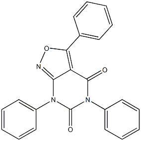 3,5,7-triphenylisoxazolo[3,4-d]pyrimidine-4,6(5H,7H)-dione 结构式