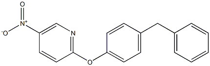 2-(4-benzylphenoxy)-5-nitropyridine,,结构式