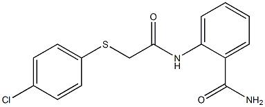  2-({2-[(4-chlorophenyl)sulfanyl]acetyl}amino)benzenecarboxamide