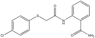 2-({2-[(4-chlorophenyl)sulfanyl]acetyl}amino)benzenecarboxamide|