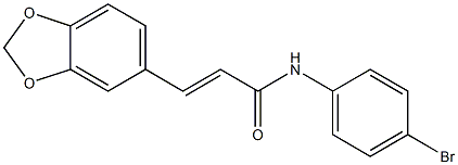 N1-(4-bromophenyl)-3-(1,3-benzodioxol-5-yl)acrylamide