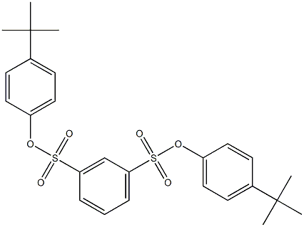 di[4-(tert-butyl)phenyl] benzene-1,3-disulfonate Struktur