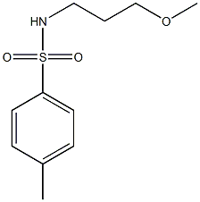 N1-(3-methoxypropyl)-4-methylbenzene-1-sulfonamide,,结构式