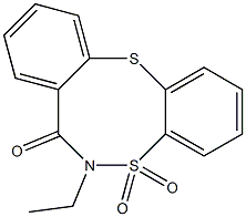 6-ethyl-6,7-dihydro-5H-5lambda~6~-dibenzo[d,g][1,6,2]dithiazocine-5,5,7-trione Struktur