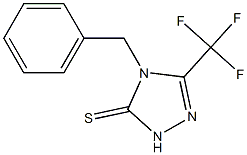 4-benzyl-5-(trifluoromethyl)-2,4-dihydro-3H-1,2,4-triazole-3-thione Struktur