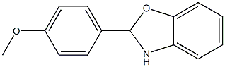 2-(4-methoxyphenyl)-2,3-dihydro-1,3-benzoxazole 结构式