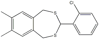 3-(2-chlorophenyl)-7,8-dimethyl-1,5-dihydro-2,4-benzodithiepine Structure